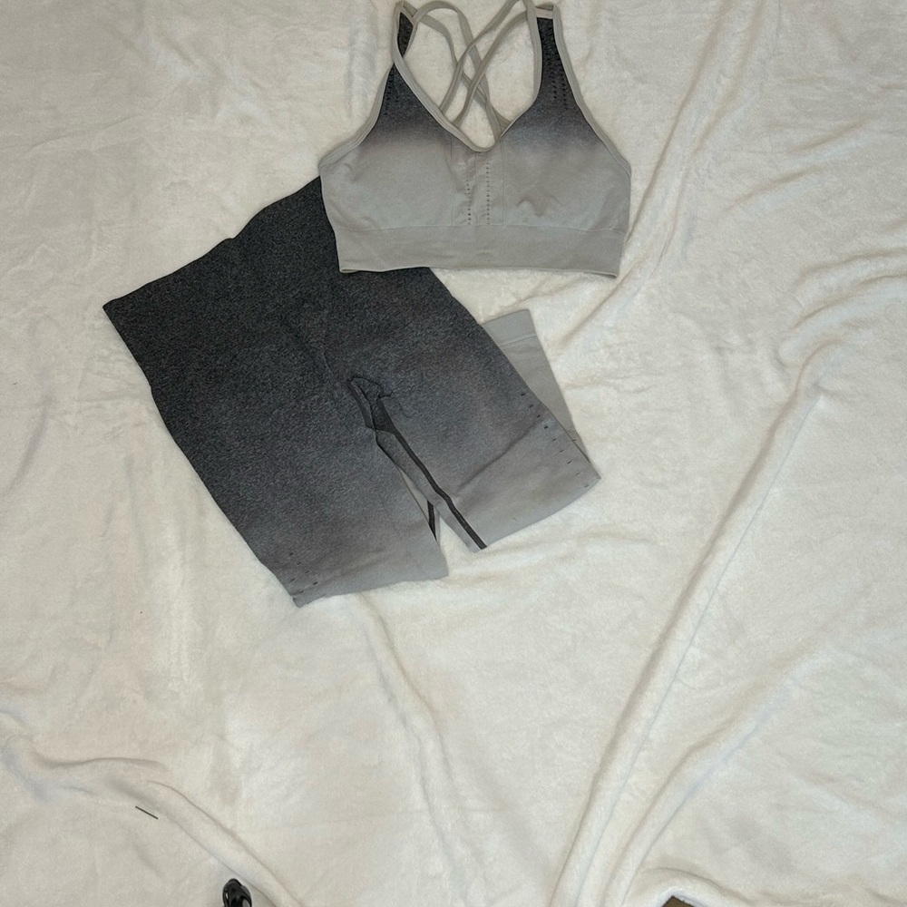 Chic Ombre Sports Bra and Shorts Set